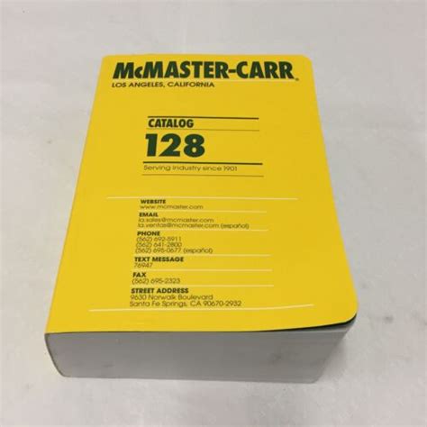 Mcmaster carr catalog 128 - Find many great new & used options and get the best deals for McMaster-Carr 126 2020 Catalog... Los Angeles Edition at the best online prices at eBay! Free shipping for many products! 